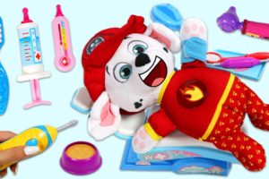 Paw Patrol Baby Marshall, Chase, & Rubble Toy Hospital Dentist Checkup & Little Tikes Puppy Rescue!
