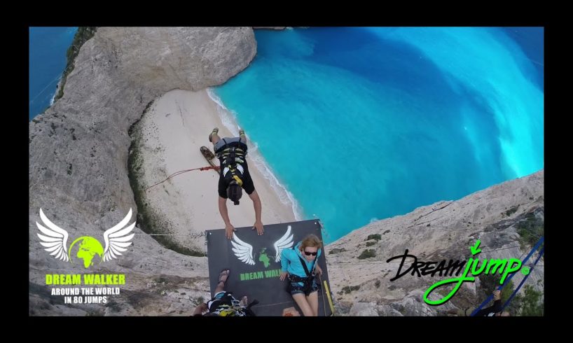 People Are Awesome - highest Dream Jump in Greece - Navagio beach - Bungee Jump