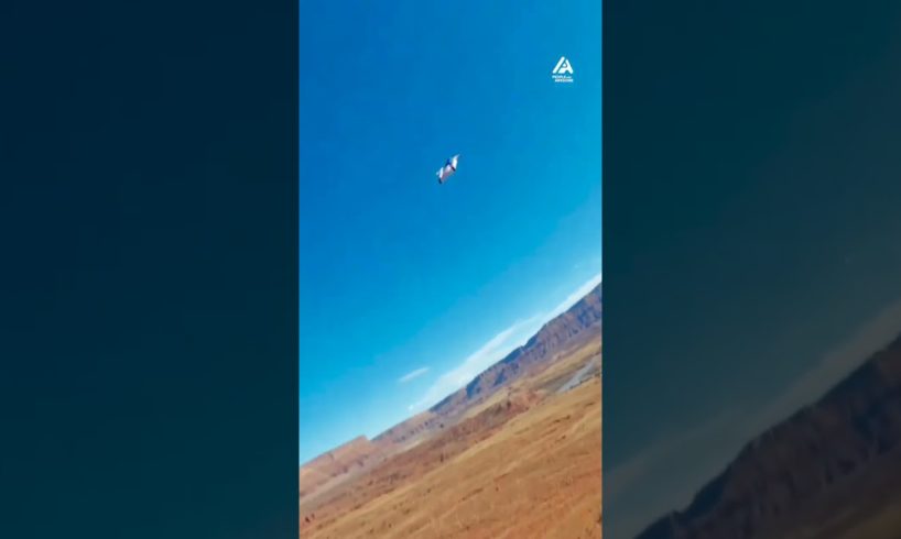 Person Wingsuit Jumps Off Mountain Cliff | People Are Awesome #shorts