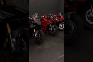 THE LINE UP..♥️😍| #DUCATI PANIGALE V4R, PANIGALE V4 SP2, SUPERLEGGERA V4 (ft.imkay) #shorts