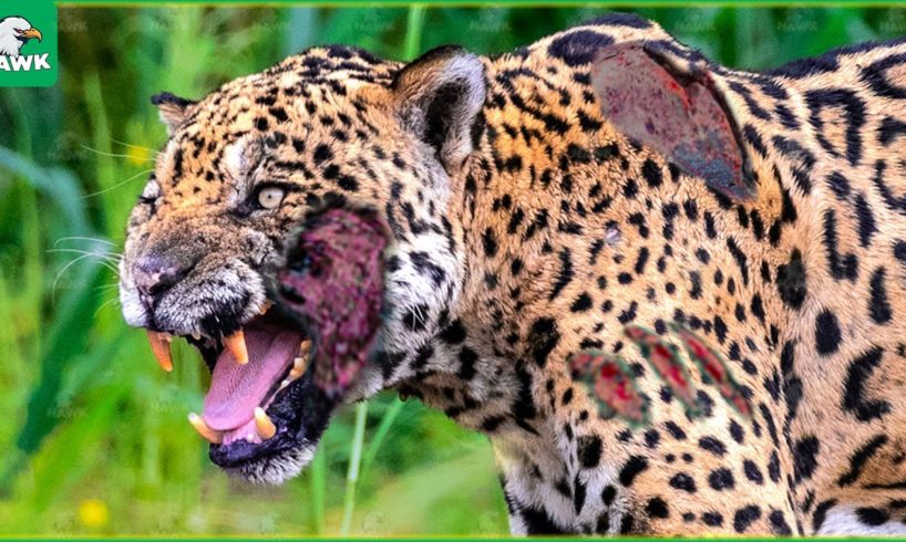 30 Moments When Jaguars Are Injured And Animal Fight For Their Lives