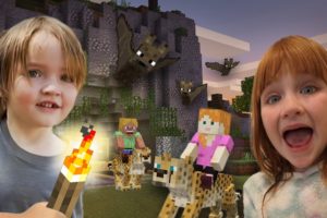 Adley & Niko Animal Rescue!!  Riding baby cheetahs & exploring inside a Minecraft safari cave! Ep. 2