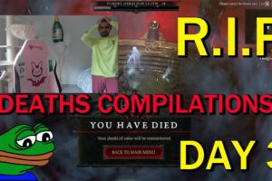 All Diablo IV Streamers Deaths Hardcore Compilation Day 3