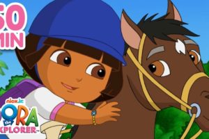 Most Daring Animal Rescues with Dora! 🐴  | 1 Hour | Dora the Explorer