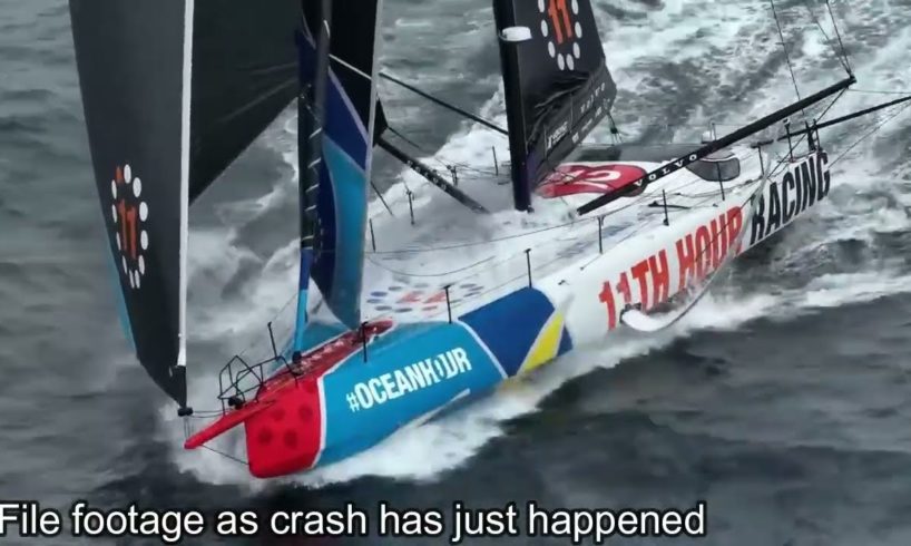 NEWSFLASH: Major Crash in The Ocean Race and leader 11th Hour Racing suspending Racing and GUYOT Out