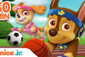 PAW Patrol Sports Rescues & Adventures! 🏀 w/ Chase & Skye | 60 Minute Compilation | Nick Jr.