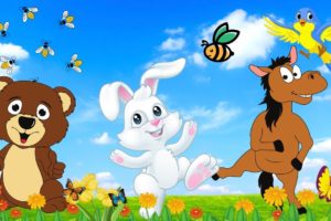 Relaxing Sounds of Happy Animals Having Fun Playing - Bears, Rabbits, Horses Enjoy Soothing Music