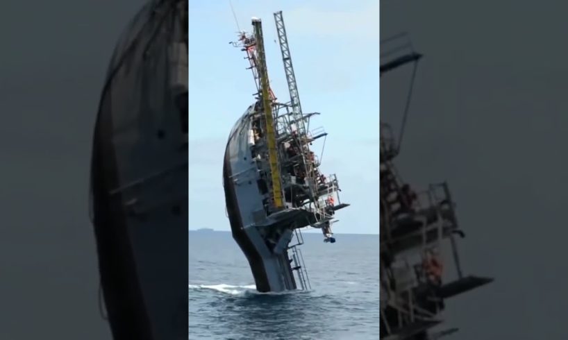 Sinking Ship Compilation (Scary Footage) ! #shorts