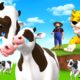 Tiger Attacks Cows in the Farm - Barn Animals Rescue | Cow Funny Videos in Farm | 3D Wild Animals