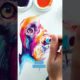 Watercolor Artist Paints Colorful Portrait of Dogs | Spotlight | People Are Awesome #shorts