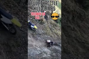 🏍️Full Throttle Hill Climbs: Extreme Motorbike Mania! 🌄 | Unforgettable Triumphs & Fails 😱 #shorts