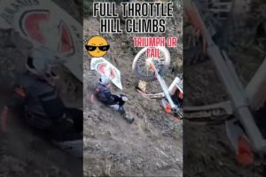 🏍️Full Throttle Hill Climbs: Extreme Motorbike Mania! 🌄 | Unforgettable Triumphs & Fails 😱 #shorts