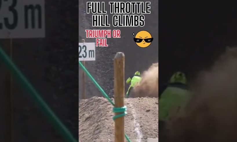 🏍️Full Throttle Hill Climbs: Extreme Motorbike Mania! 🌄 | Unforgettable Triumphs & Fails 😱 #shorts