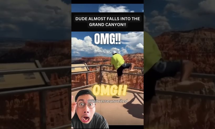 Almost falls to death!!