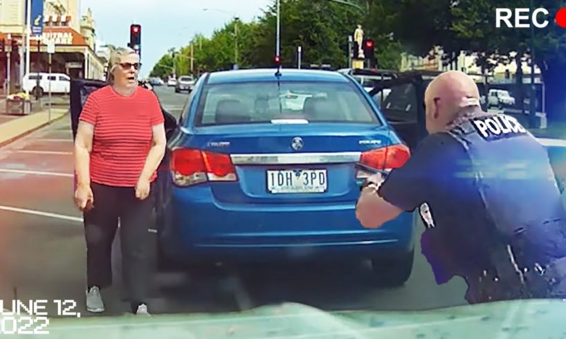 Angry Karen Brake Checks The Wrong Person... (Road Rage)
