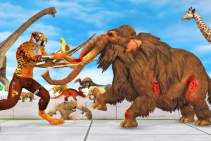 Death Run Who Will Win the Fight Saber Tooth Vs Zombie Mammoth Cow  Animal Revolt Battle Simulator