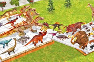Dinosaurs vs Animals Stairs Tournament of All Units Who Can Survive? Animal Revolt Battle Simulator