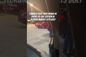 Females fight in front of gas station #fight #shorts #hood #florida