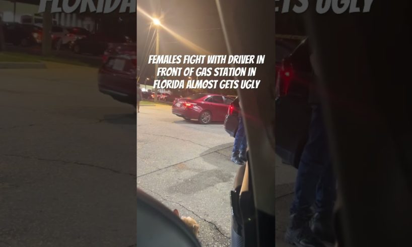 Females fight in front of gas station #fight #shorts #hood #florida