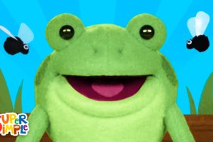 Five Little Speckled Frogs featuring The Super Simple Puppets | Kids Songs | Super Simple Songs