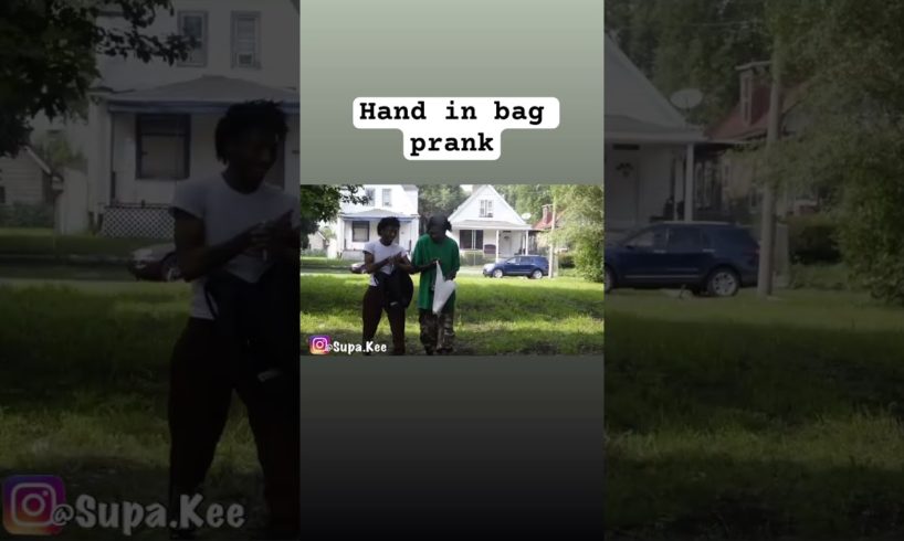 Hand in bag prank #youtubeshorts #shortvideo #prank #chicago