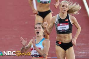 Krissy Gear's UNBELIEVABLE KICK steals steeplechase National title from Emma Coburn | NBC Sports