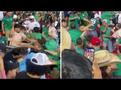 Levi's Stadium stabbing: Video shows massive fight during Mexico-Qatar soccer game