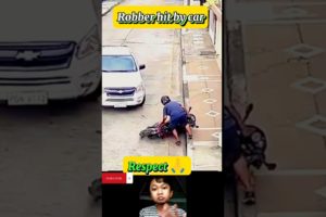 Near death of robber 😱 #shorts #reaction #respect #trending