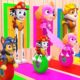 PAW Patrol - Guess The Right Door With Tire Game Mighty Pups Ultimate Rescue Max Level LONG LEGS