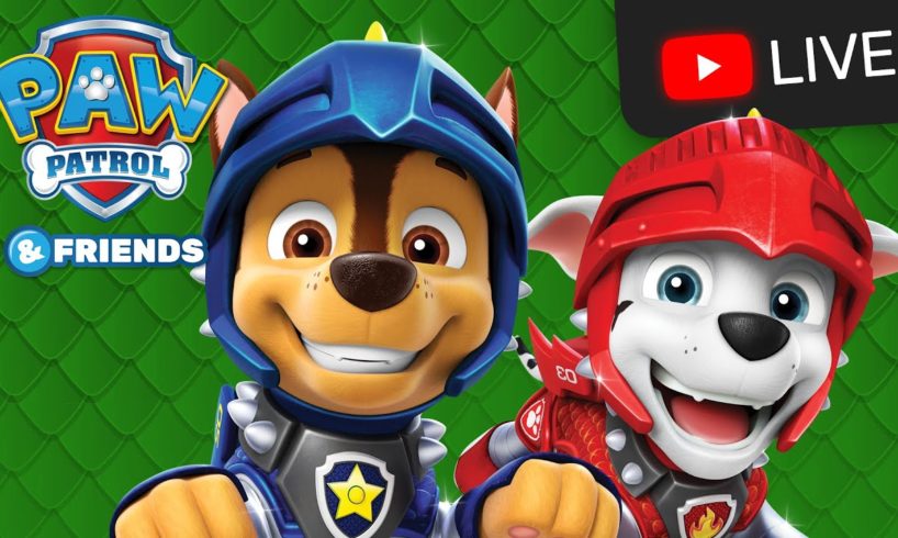🔴 PAW Patrol Rescue Knights, Sea Patrol, and More Episodes! - Cartoons for Kids Live Stream