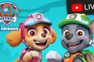 🔴 PAW Patrol and REX save Dinosaurs and more Rescue Episodes Live Stream! | Cartoons for Kids