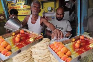 People Crazy for Paratha & Red Egg Curry | Jabardast Street Breakfast ( 8 Rs/ Price ) | Street Food