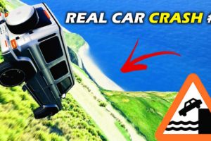 Real Car Crash From Hill - BeamNG Drive - Compilation #3