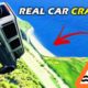 Real Car Crash From Hill - BeamNG Drive - Compilation #3