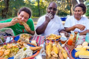 Real Lowcountry Food!! 🦐 SHRIMP & GRITS - Gullah Geechee Food in Southern USA!