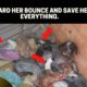 Rescue of abandoned mama dog and her newborn puppies will mealt your heart! New life.