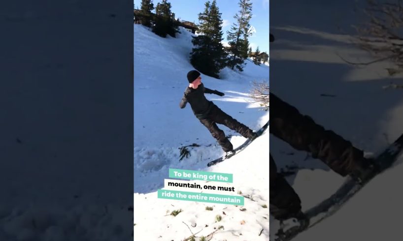 Snowboarder Flips off Tree | People Are Awesome #shorts