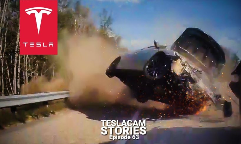TESLA AUTOPILOT VS BAD DRIVERS - 25 CRASHES, FAILS & SAVES | TESLACAM STORIES #63