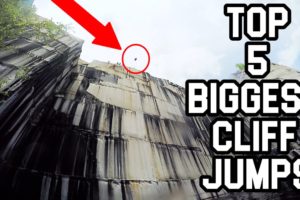 TOP 5 BIGGEST CLIFF JUMPS EVER!  Best of Chase Reinford