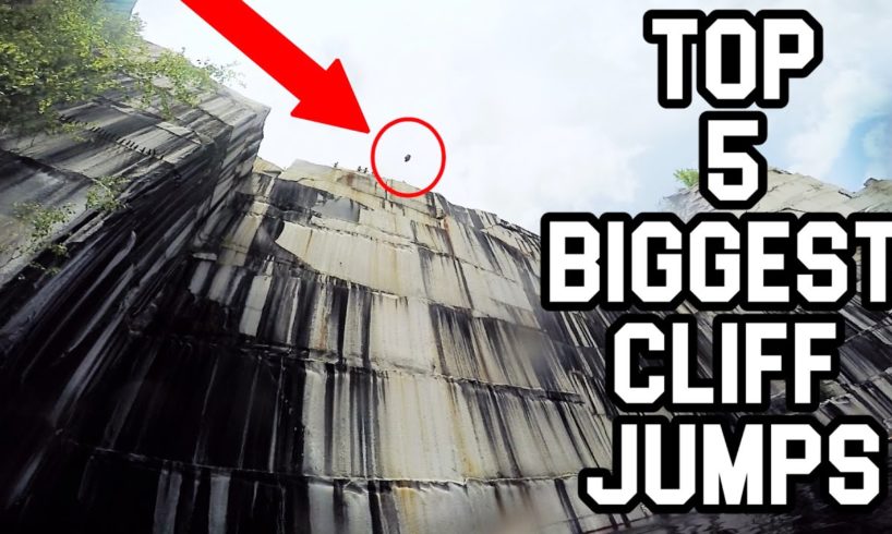 TOP 5 BIGGEST CLIFF JUMPS EVER!  Best of Chase Reinford