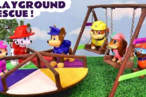The Toy Paw Patrol Learn That Working Together Is Best - Playground Rescue