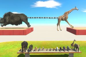 Tug of War Prehistoric vs Modern Mammals - Animal Revolt Battle Simulator