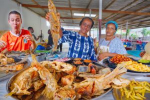 African Street Food!! MOST FAMOUS FOOD - Everyone Loves This in Côte d’Ivoire!! 🇨🇮