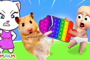 Angela! Hamster and Baby Boss play Best Pop It Challenge | Funny animals | Life Of Pets Hamham