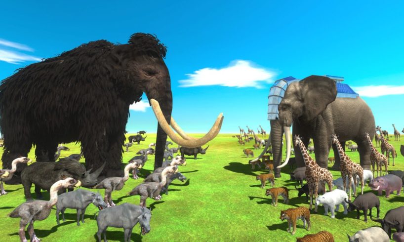 Animal Epic Battle - Prehistoric Mammals VS Modern Mammals | Animal Revolt Battle Simulator