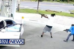 Caught on Camera: Gas station shootout in Henderson, North Carolina goes viral