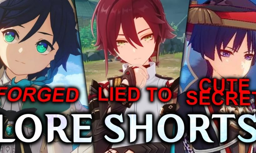 DID YOU KNOW this about the GENSHIN CHARACTERS? [Character Lore Shorts Compilation #1]