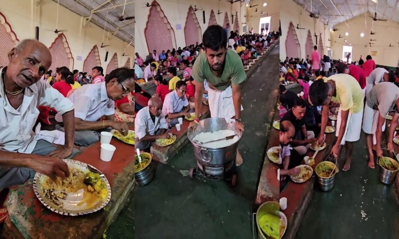 Daily Thousands of People Eating Mahaprasad | Unlimited Khichuri , Anna , Dal , Rasa Sabji | Mayapur