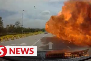 Dashcam footage of fatal plane crash circulating online