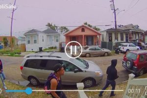 FULL VIDEO: Doorbell camera captures shootout in New Orleans
